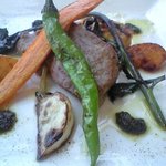 代官山ASO チェレステ - 岩中豚のソテー　黄にらのキッシュと季節の野菜添え