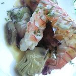 代官山ASO チェレステ - スカンピ海老の殻焼きと帆立貝のバルサミコ風味