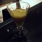 肉匠なか田 - 口直し（とうもろこしのすり流し）