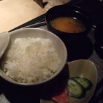 肉匠なか田 - 羽釜飯