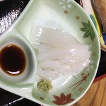 つね乃家 - イカ刺し 朝食