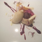 ル・ヴァンキャトル - デセール（栗、コーヒーアイス）