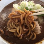 食い味の道有楽 - 麺は太麺、菅野製麺製