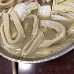 銀なべ - 太うどん投入