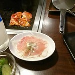 Okonomiyaki Hompo - キュウリ♪生ハムサラダ♪一つ一つ小さくて良い♪