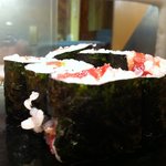 Sushi zammai - 断面ガッタガタのねぎとろ細巻き（ありえない）