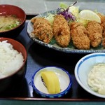 お食事処 淀ヤ - 牡蠣フライ定食950円