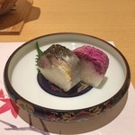 両国 ひびき - 鯖寿司 + 花寿司
