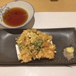 両国 ひびき - 揚げ物（芝海老のかき揚げ）