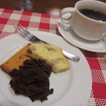 ビストロ アオキ - デザート盛り合わせとコーヒー