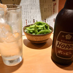 大衆酒場ナツメロ - ホッピーセット＆お通し