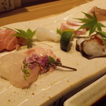 喜助 - お造り盛合せ　綺麗な盛り付け♡