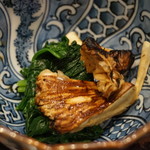 ほうれん草と松茸のお浸しUP