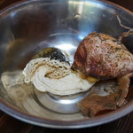 かたつむり - キヌガサタケ(地中部分も)