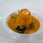 レストランひらまつ - クルヴェットと白身魚のスフレ　アメリケーヌソース