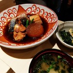 五穀 溝ノ口店 - 本日の浜煮定食 ￥1,058(税込み)