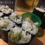 すし居酒屋小池 - 名物の“わさび巻き”