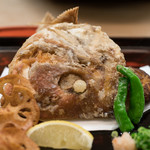 割烹 やました - 2017.11 鯛兜唐揚げ（2,000円）