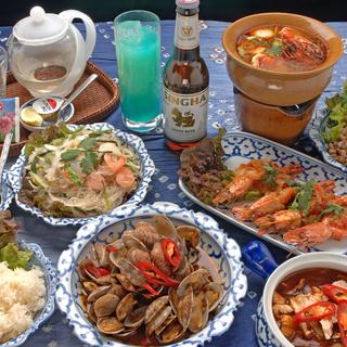 本場タイ料理をコースでお得に♪飲み放題もございます◎