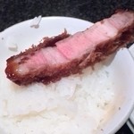 とんかつ マンジェ - これをこうやって... 