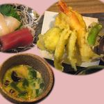 Uon Tanahiraji - 刺身・天ぷら・茶碗蒸し