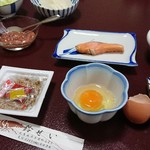 民宿 鈴せい - 自家製の塩辛が美味しいなぁ～