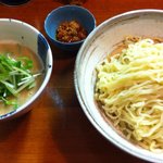 おかじ - おかじつけ麺（味玉つき）750円　201104