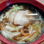 無添くら寿司 - 醤油ラーメン麺抜き(葱抜き)