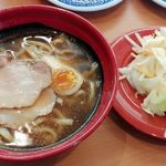 無添くら寿司 - 醤油ラーメン(葱抜き)＋野菜トッピング