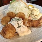 矢田かつ - 貝柱ホタテフライえびミックス単品１４５０円