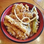 天ぷらいちかわ - 穴子天丼　1500円