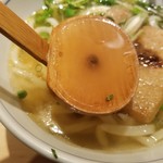 茶ぶ釜 - 香味野菜のきつねうどん(温)