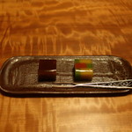 柏屋 大阪千里山 - シェリー酒羊羹仕立て、かさね