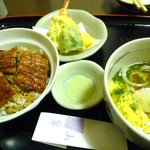 山翠 - うな丼セット　1500円