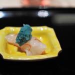 にい留 - 牡丹海老と卵