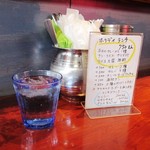 タンドールバル カマルプール - カウンター席の卓上