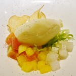 La BOMBANCE - ピュアホワイトソルベ トマトジュレ サラダ仕立て