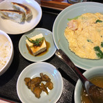 中華寿楽 - 寿楽(卵、海老炒め定食)