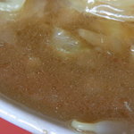 ラーメン二郎 - スープは適度に乳化(*^^)v