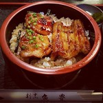 割烹 魚豊 - うな鶏重‼️