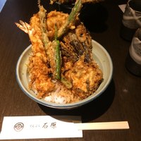 てんぷら石原 - えび野菜天丼 1350円