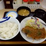 松屋 - 厚切りポークソテー定食