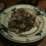 うどん山長 - 黒いポテトサラダ！