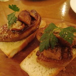 フォセッタ - 仏産フォアグラとポルチーニ茸のブルスケッタ