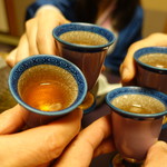 遊季の里 - 2017.11 食前酒の梅酒で乾杯♪