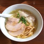 らーめん 三福 - えびワンタン麺 塩味 800円 ^_^