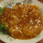 敦煌 - サービスランチ・エビチリ￥８００