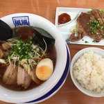 風風ラーメン - パーコーセット 醤油  1,020円