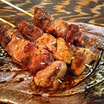 炭焼き勘九郎 - 単品：レバー(タレ)一本￥120 