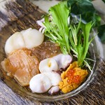 海鮮扇貝的北海意式生拌肉片